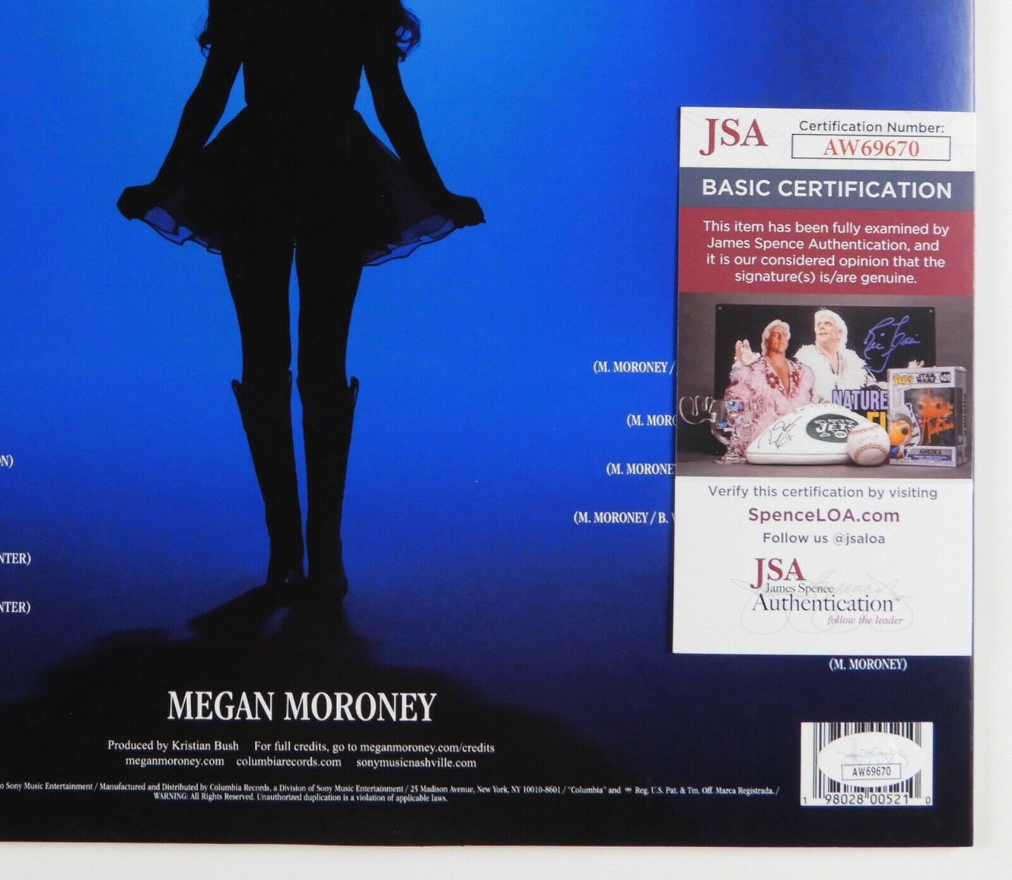 Megan Moroney Signed Autograph Album JSA Record Vinyl Am I Okay?