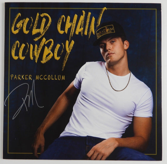 Parker McCollum JSA Signed Autograph Record Album Vinyl Gold Chain Cowboy