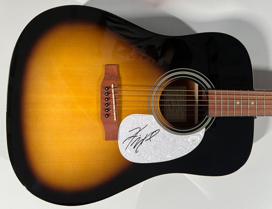 Koe Wetzel JSA Autograph Signed Guitar Epiphone Acoustic