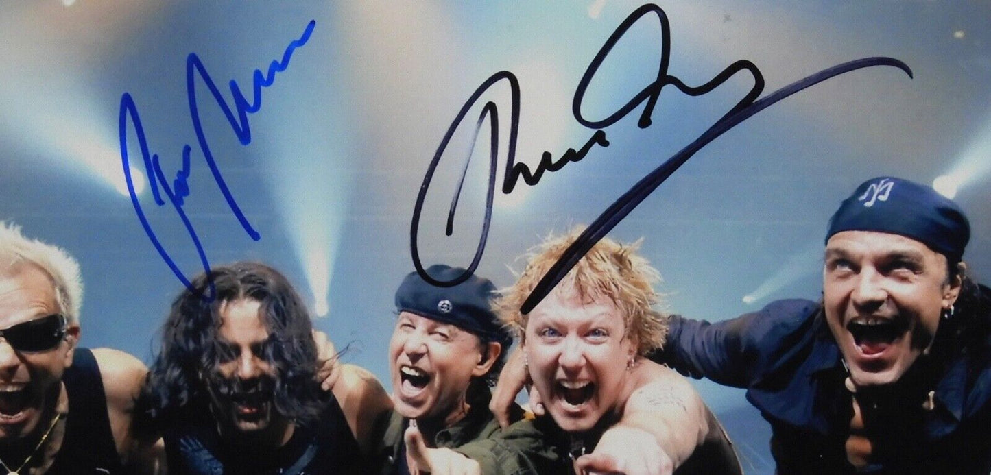 Scorpions JSA Fully Signed Autograph Photo Rudolf Schenker Klaus Meine +