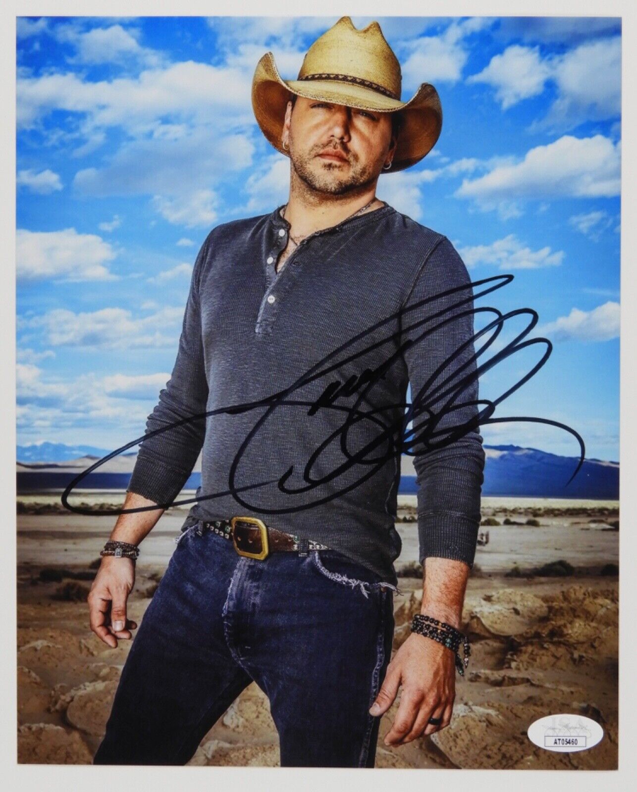 Jason Aldean JSA Autograph Signed 8 x 10 photo Country Star