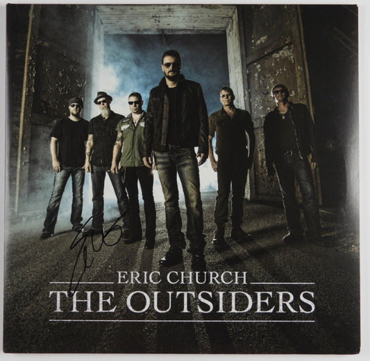 Eric Church JSA Signed Autograph Record Album Vinyl The Outsiders