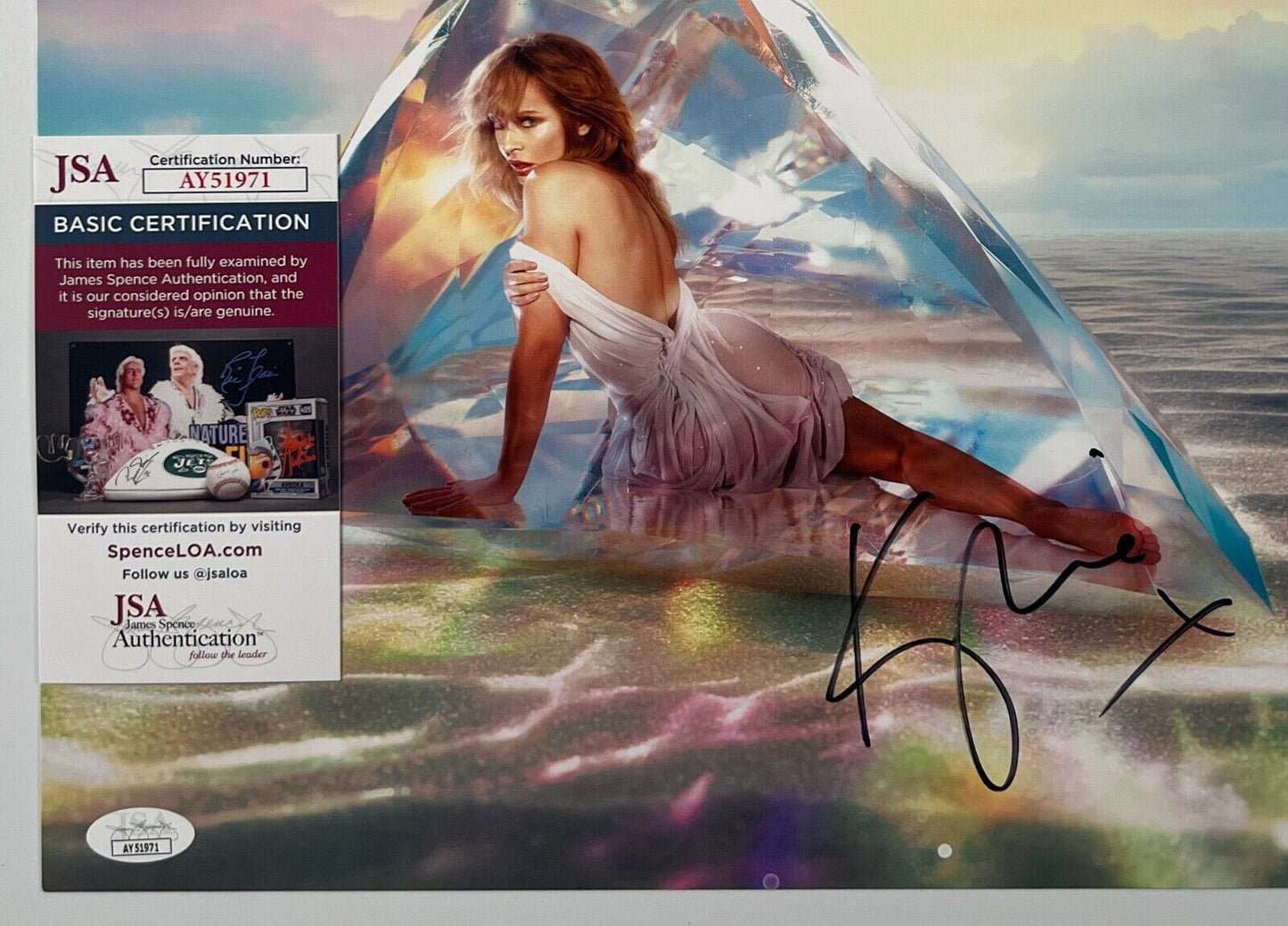 Kyle Minogue JSA Autograph Signed Album Vinyl Lithograph Tensions II