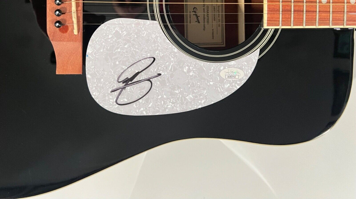 Riley Green JSA Autograph Signed Guitar Epiphone Acoustic