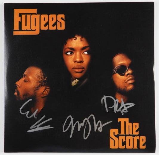 Fugees Fully Signed JSA Autograph Record Album Vinyl Lauryn Hill Wycleff Pras