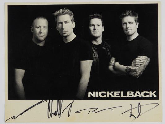 Nickelback Fully Signed Autograph JSA COA Promo Photo