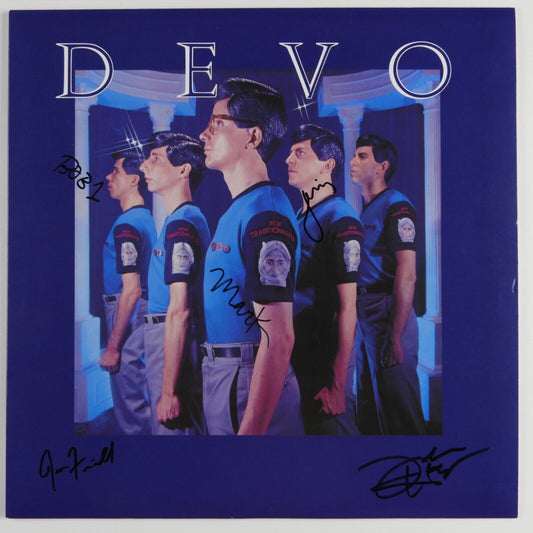 Devo JSA Signed Autograph Record Album Vinyl New Traditionalists