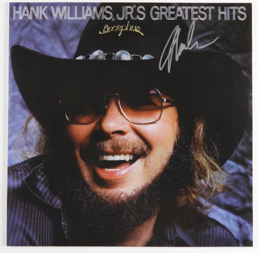 Hank Williams Jr. Signed Autograph Album JSA Record Vinyl Greatest Hits