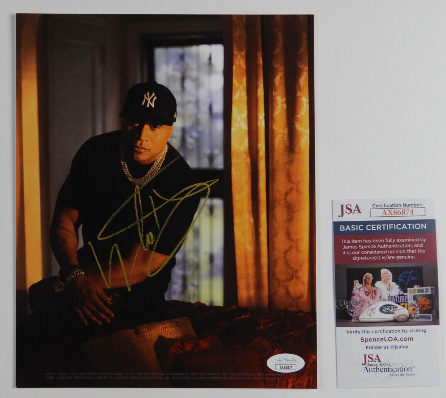 LL Cool J JSA Signed Autograph Signed 8 x 10 with New Vinyl The Force