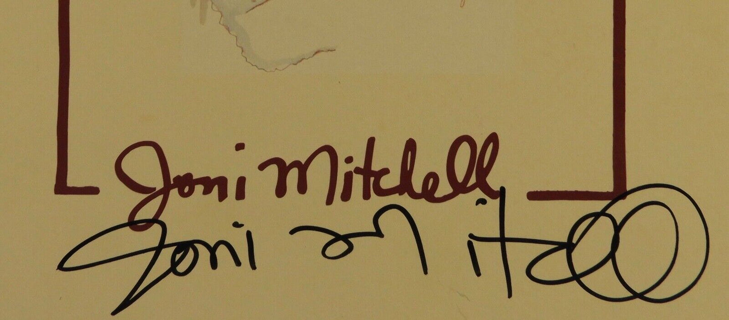 Joni Mitchell Autograph JSA Signed Record Vinyl Album Court and Spark