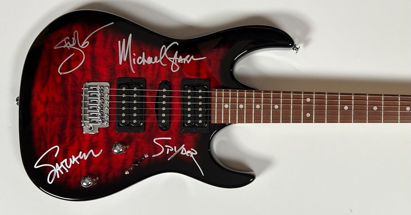 Steel Panther Autograph Signed Ibanez Guitar REAL Epperson