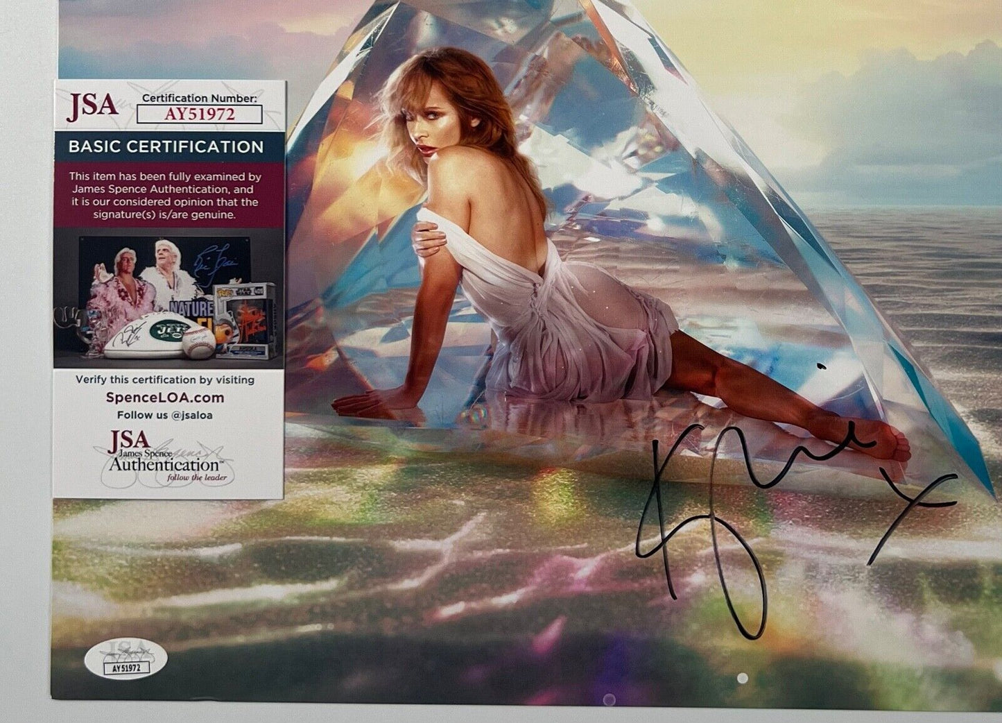 Kyle Minogue JSA Autograph Signed Album Vinyl Lithograph Tensions II