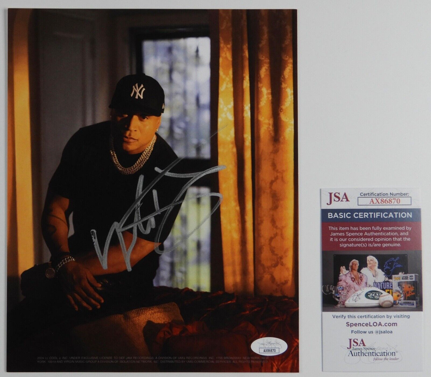 LL Cool J JSA Signed Autograph Signed 8 x 10 with New Vinyl The Force