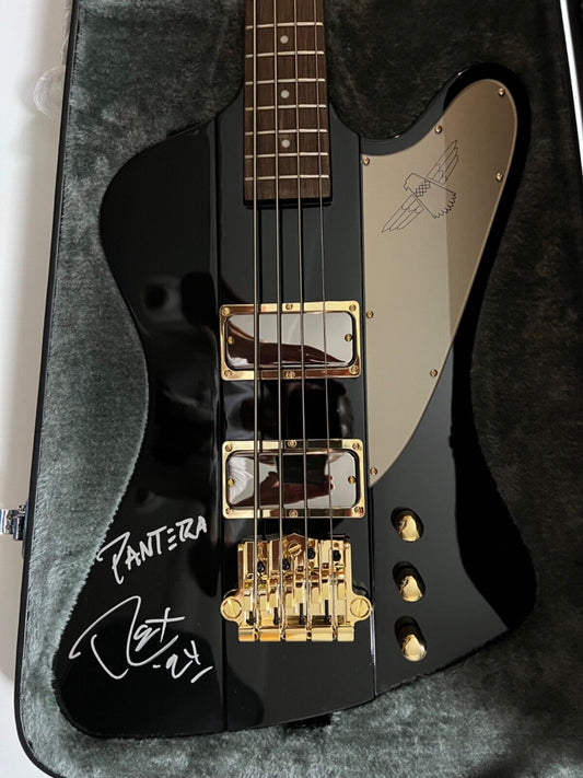 Rex Brown Pantera JSA Signed Epiphone Signature Bass Guitar