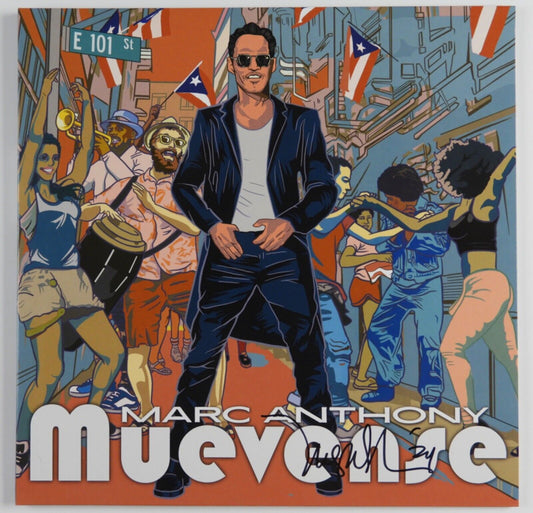 Marc Anthony JSA Signed Autograph Record Album Vinyl Muevense