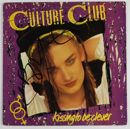 Boy George JSA Signed Autograph Record Album Vinyl Culture Club Kissing To Be