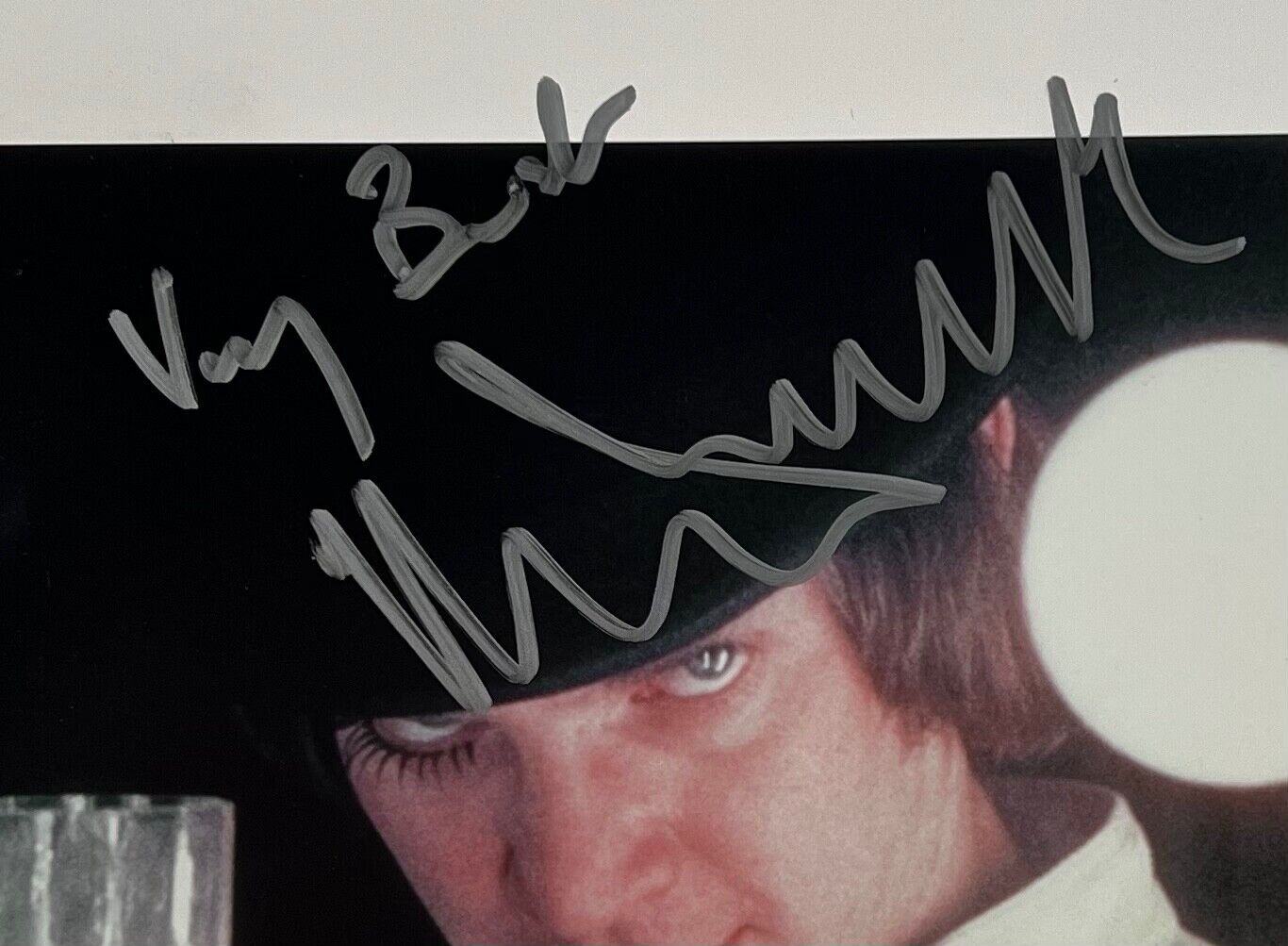 Malcom McDowell JSA Signed Autograph 8 x 10 photo