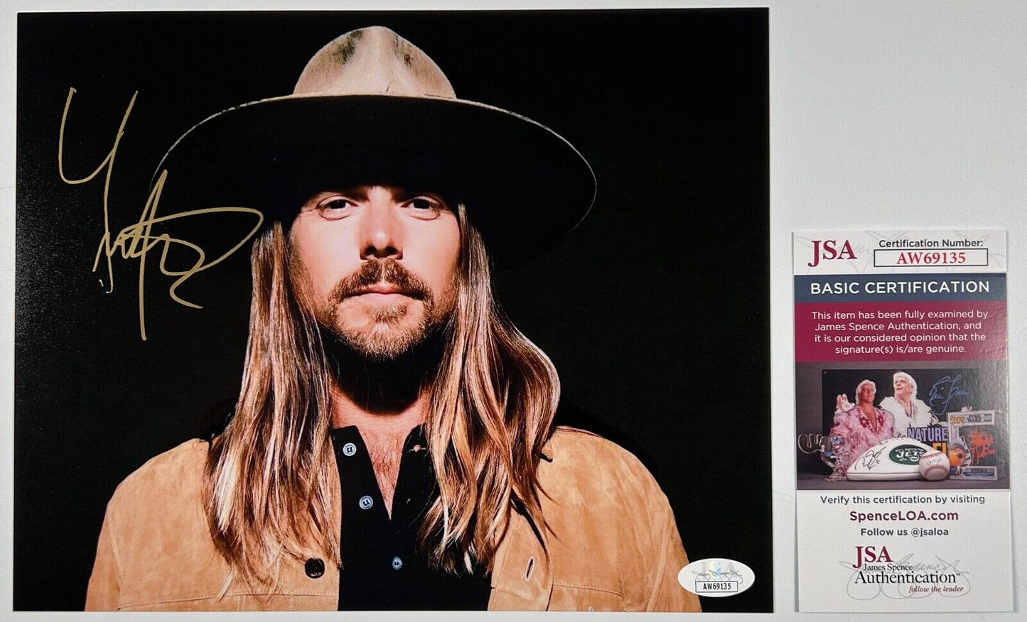 Lukas Nelson JSA Signed Autograph 8 x 10 photo