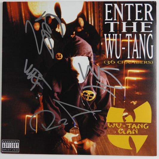 Wu-Tang Clan JSA Signed Autograph Album Record Vinyl Enter The Wu-Tang