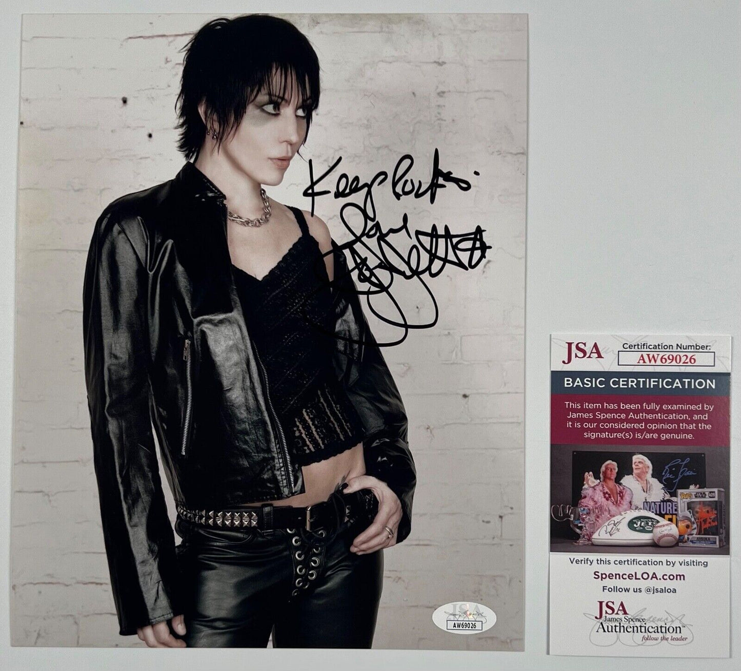 Joan Jett JSA Signed Autograph 8 x 10 photo