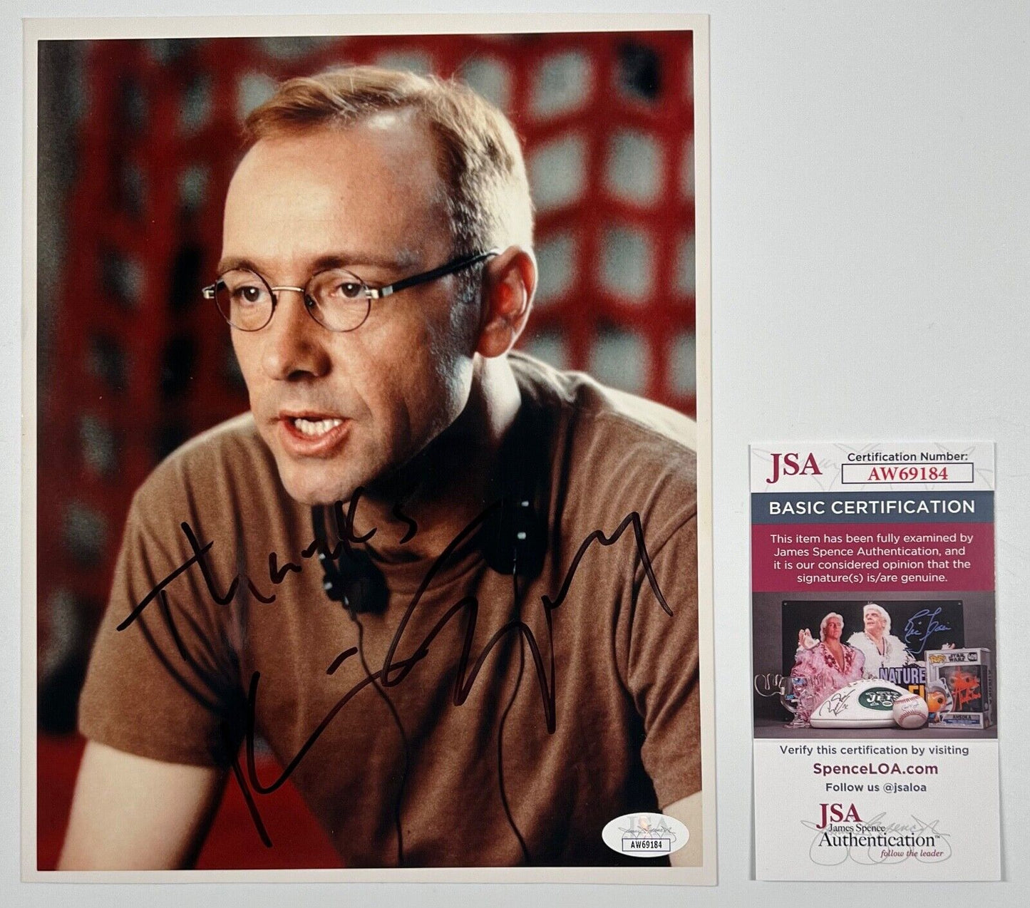 Keven Spacey JSA Signed Autograph 8 x 10 photo