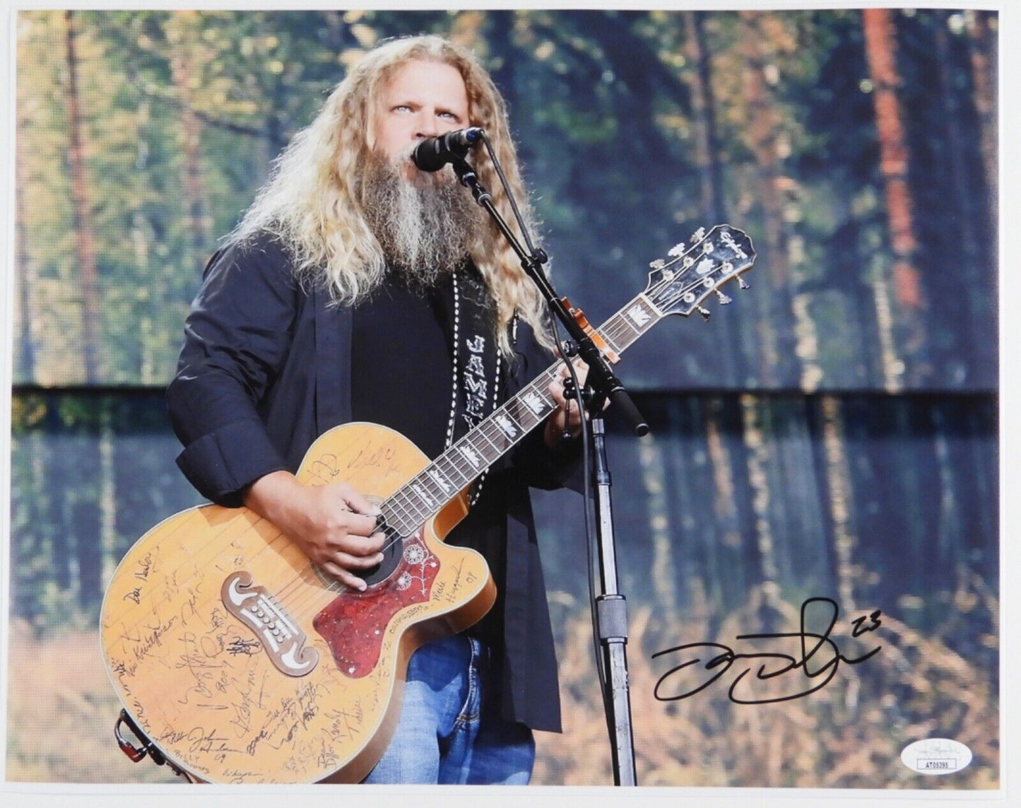 Jamey Johnson JSA Signed Autograph Photo 11 x 14