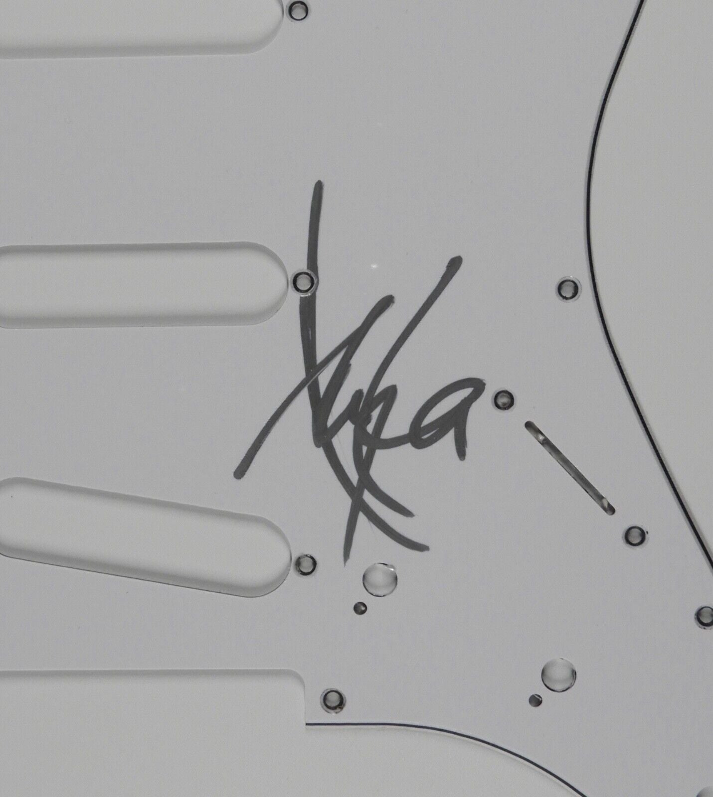 Amy Lee Evanescence JSA Autograph Signed Guitar Guard Strat Kickplate