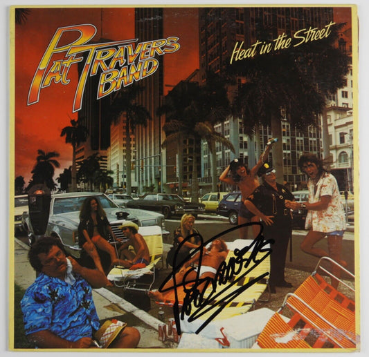 Pat Travers JSA Signed Autograph Record Album Vinyl Heat In The Street