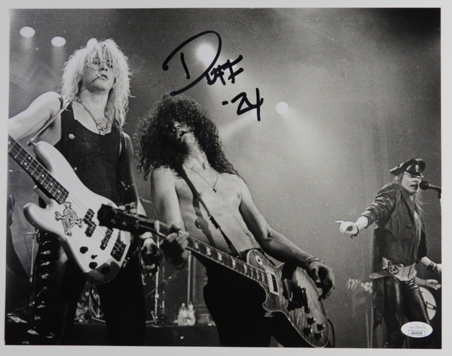 Duff McKagan JSA Autograph Signed 11 x 14 photo Guns N Roses