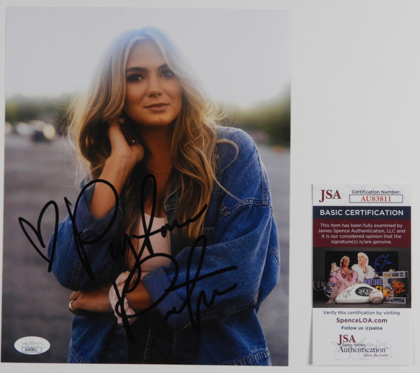 Peyton Porter JSA Signed Autograph 8 x 10 Photo Country Music Star