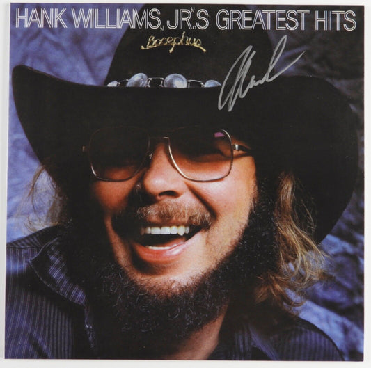 Hank Williams Jr. Signed Autograph Album JSA Record Vinyl Greatest Hits