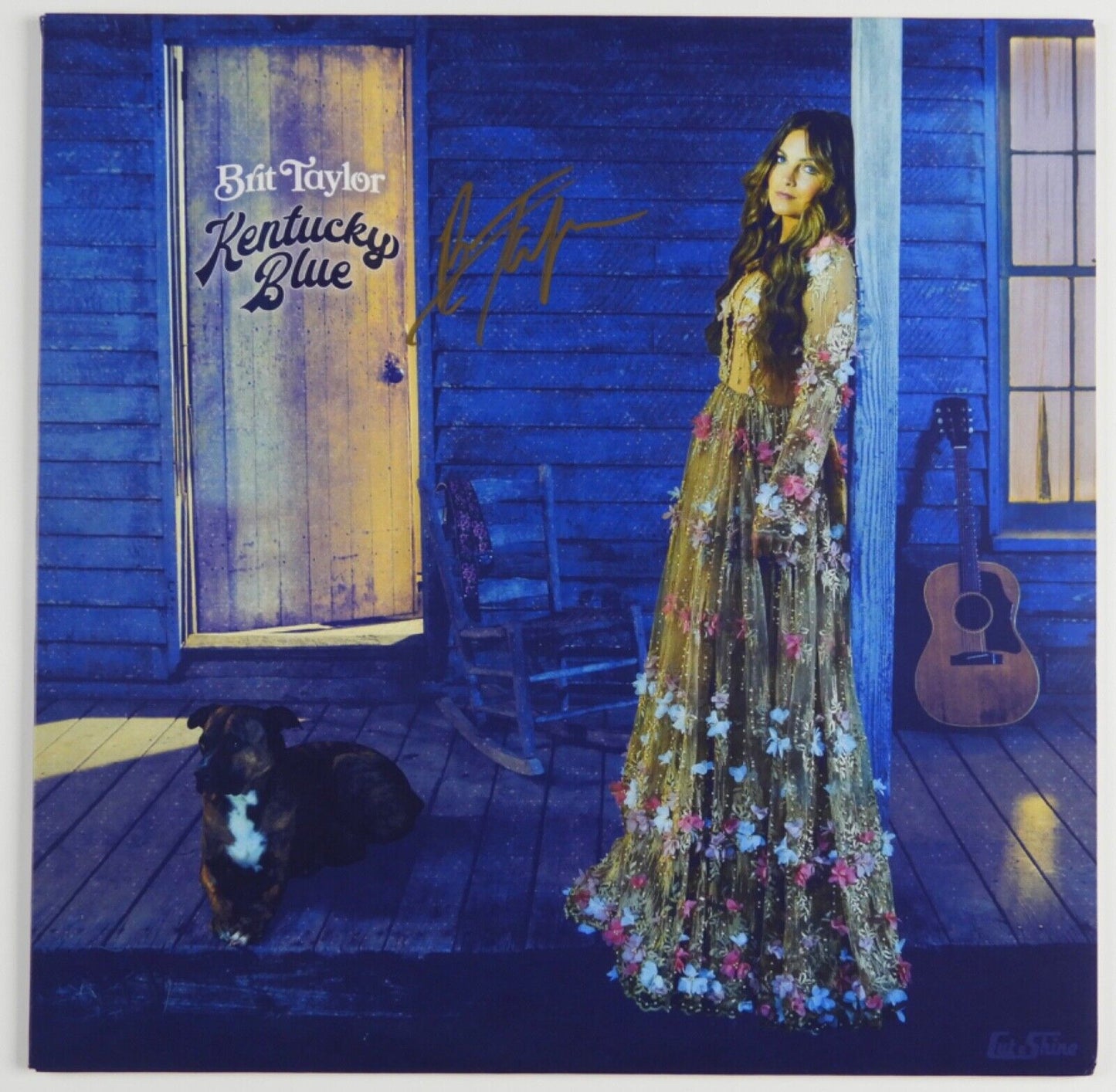 Brit Taylor Signed Autograph Album JSA Record Vinyl Kentucky Blue