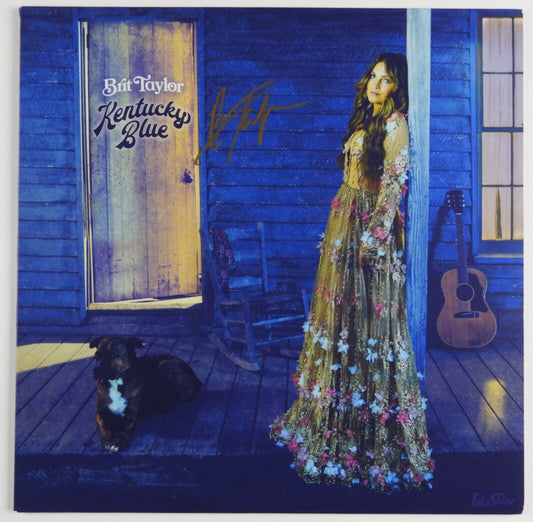 Brit Taylor Signed Autograph Album JSA Record Vinyl Kentucky Blue