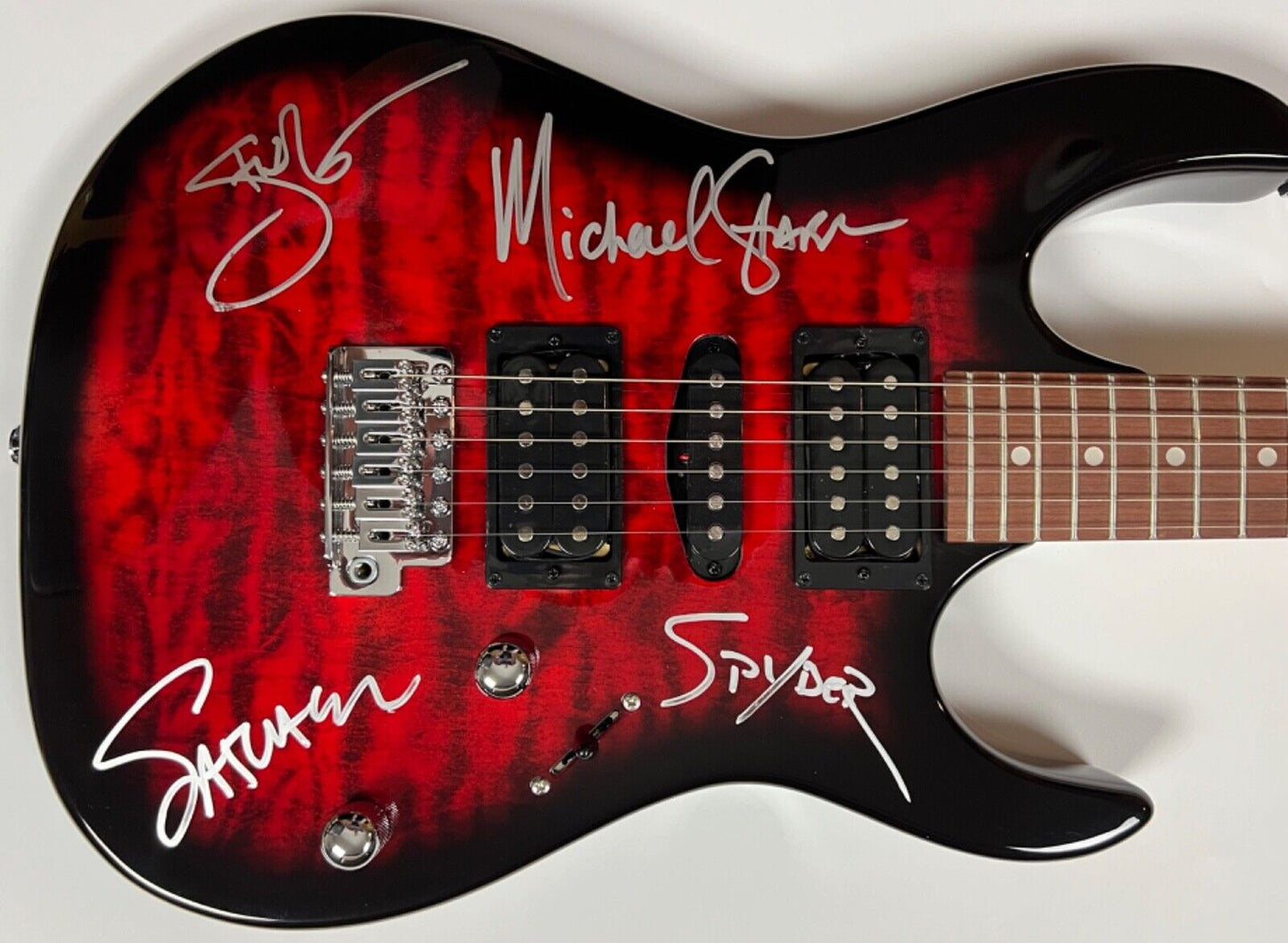 Steel Panther Autograph Signed Ibanez Guitar REAL Epperson