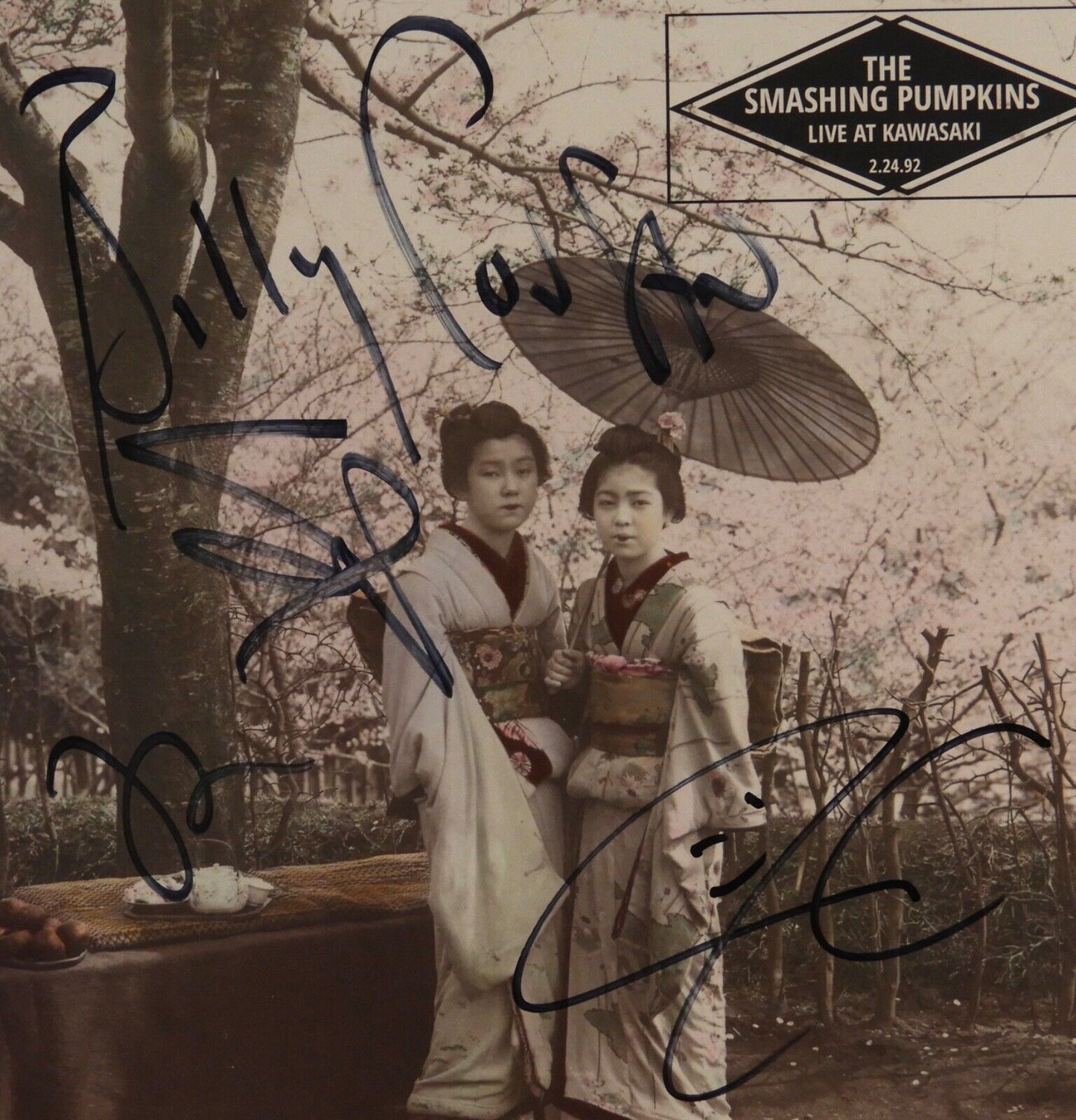 The Smashing Pumpkins Signed JSA Autograph Album Cover Vinyl Live At Kawasaki