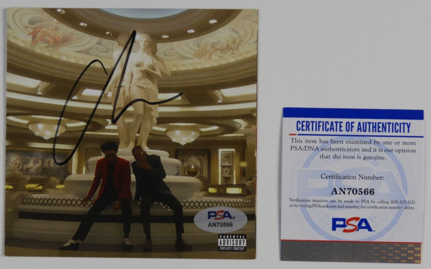 The Weeknd PSA Signed Autograph CD Insert Heartless Blinding Lights