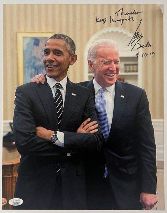 Joe Biden 46th President JSA Autograph Signed Photo COA 11 x14 President Obama