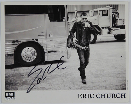 Eric Church JSA Signed Autograph 8 x 10 Photo Promo Photo