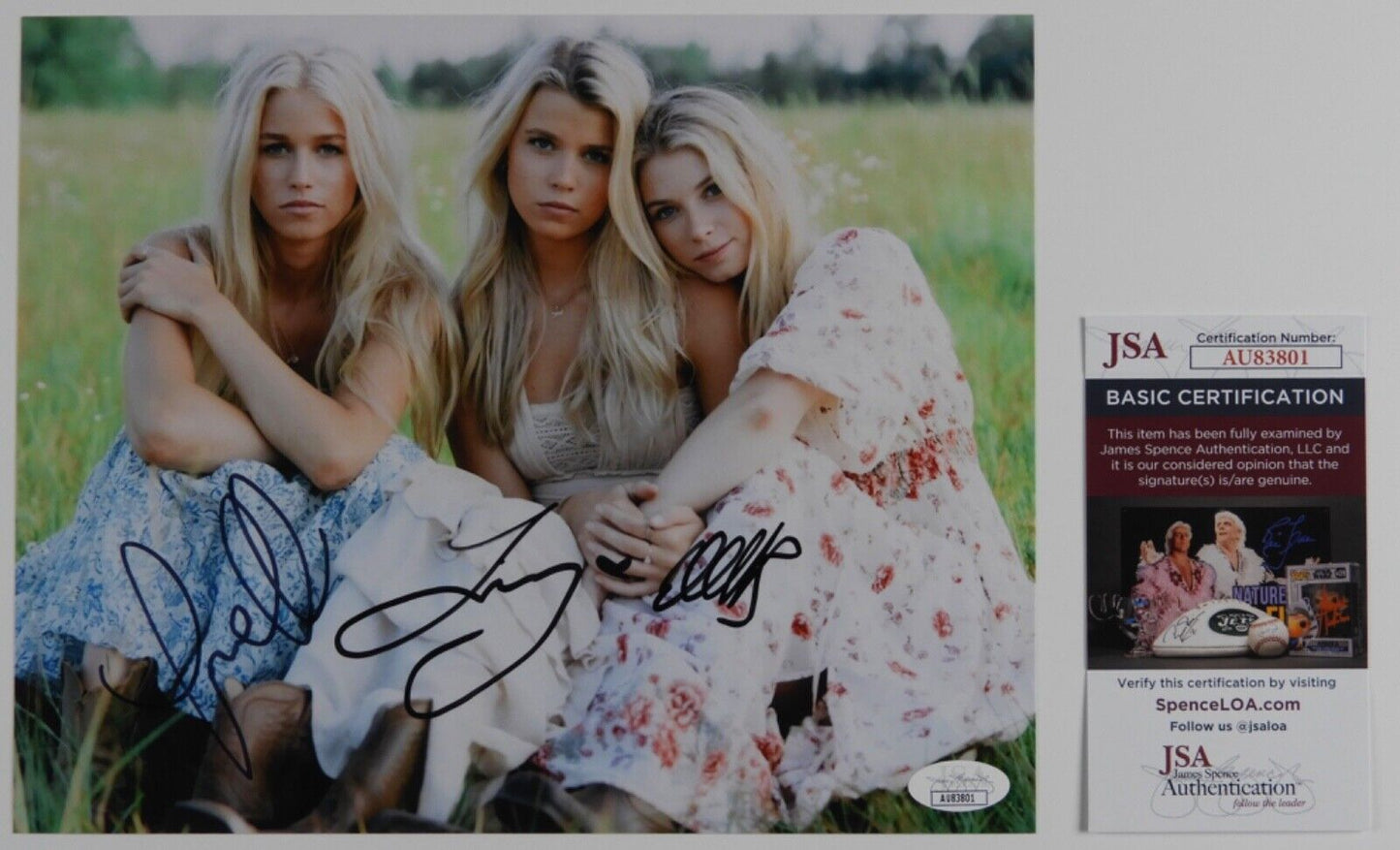 The Castellows  JSA Fully Signed Autograph 8 x 10 Photo Country Music Star