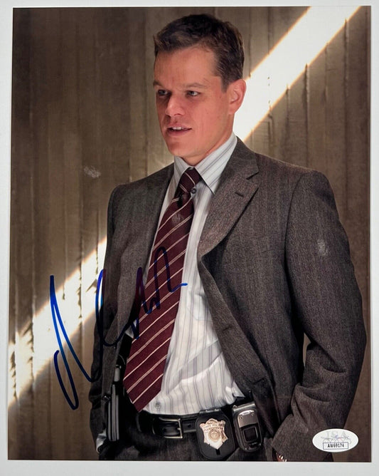 Matt Damon JSA Signed Autograph 8 x 10 photo