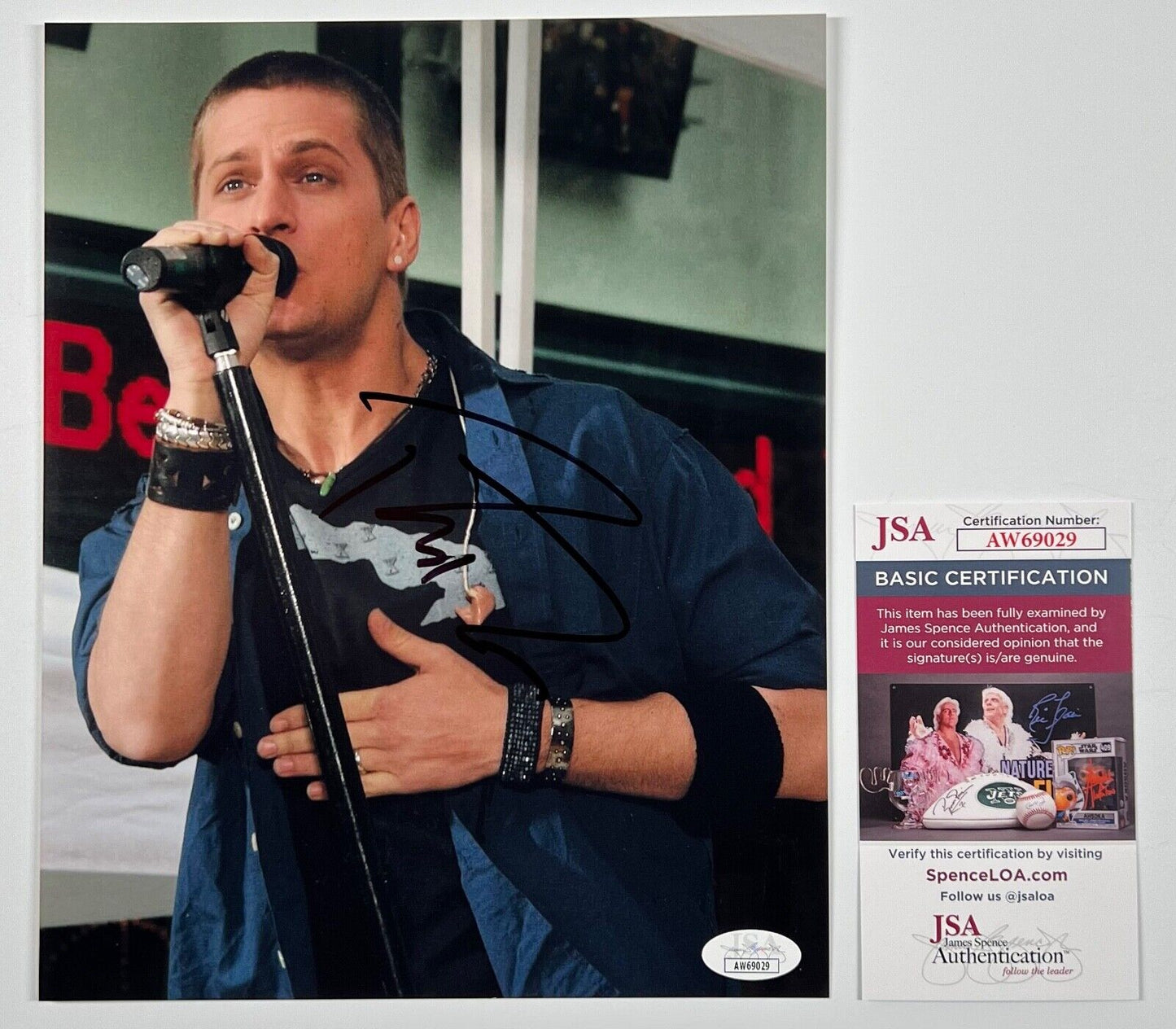 Rob Thomas Matchbox Twenty 20 JSA Signed Autograph 8 x 10 photo