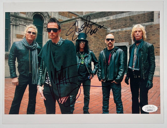 Slash Matt Sorum Band JSA Signed Autograph 8 x 10 photo Velvet Revolver