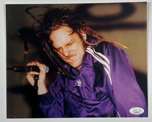 Jonathan Davis Korn JSA Signed Autograph 8 x 10 photo