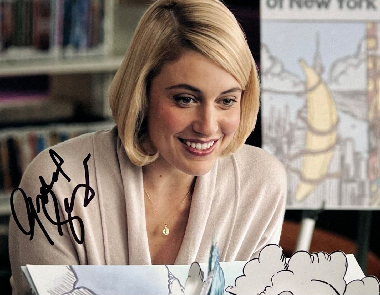 Greta Gerwig JSA Signed Autograph 8 x 10 photo
