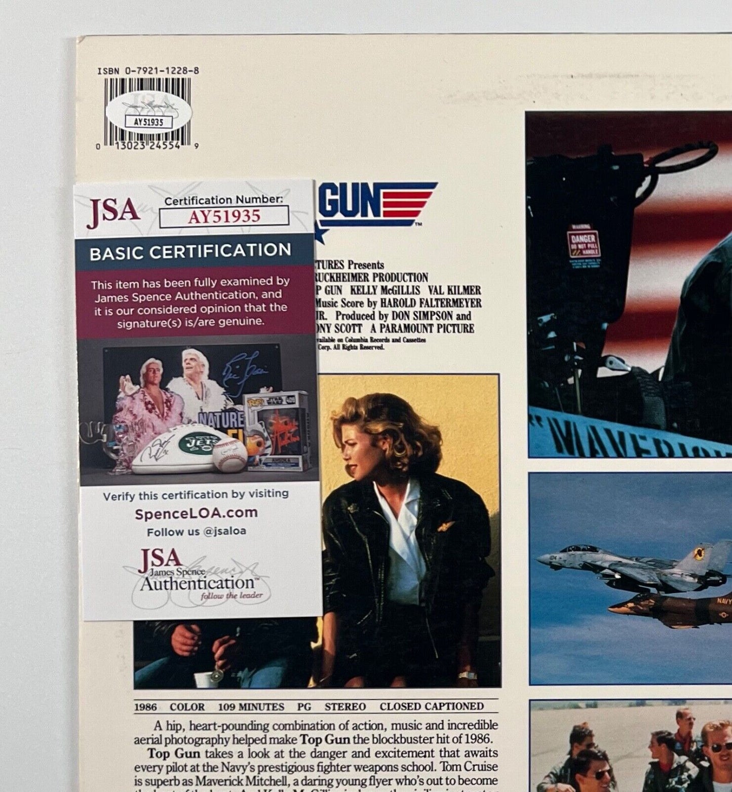 Kenny Loggins JSA Autograph Signed Laser Disc Top Gun