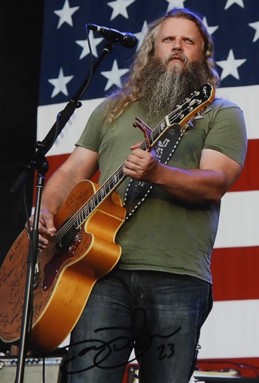 Jamey Johnson JSA Signed Autograph Photo 11 x 14