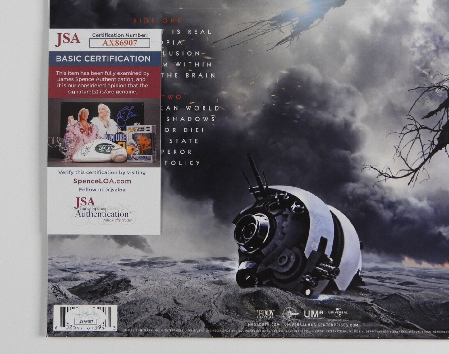 Dave Mustaine JSA Signed Autograph Album Record Vinyl Signed Megadeth