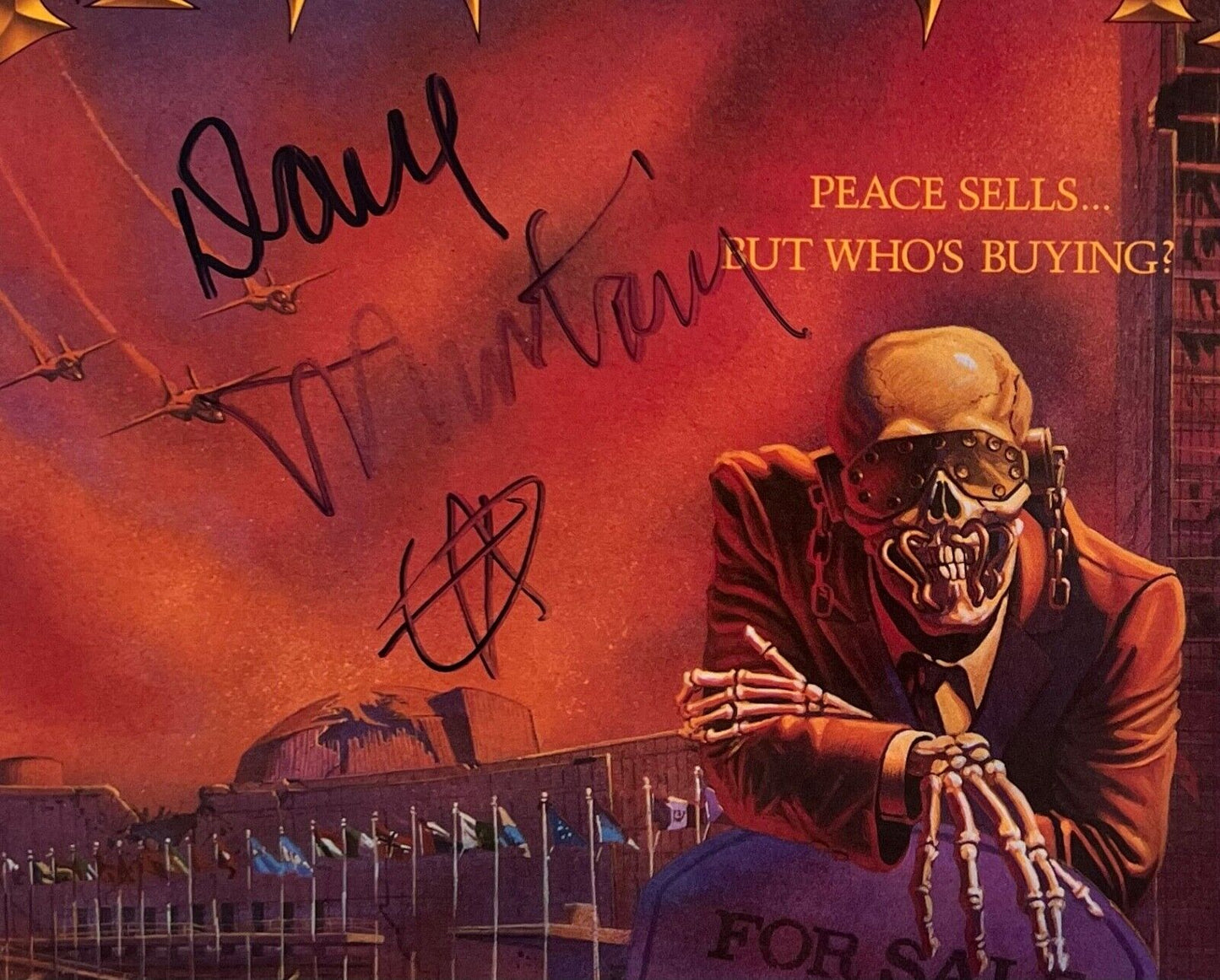 Dave Mustaine Megadeth JSA Autograph Signed Album Vinyl Record