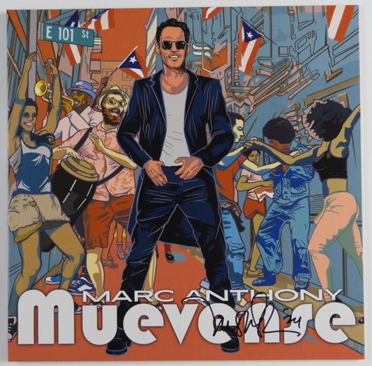 Marc Anthony JSA Signed Autograph Record Album Vinyl Muevense