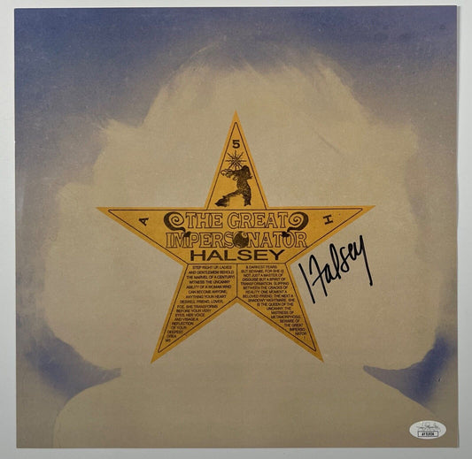 Halsey JSA Autograph Signed Album Vinyl Lithograph The Great Impersonator